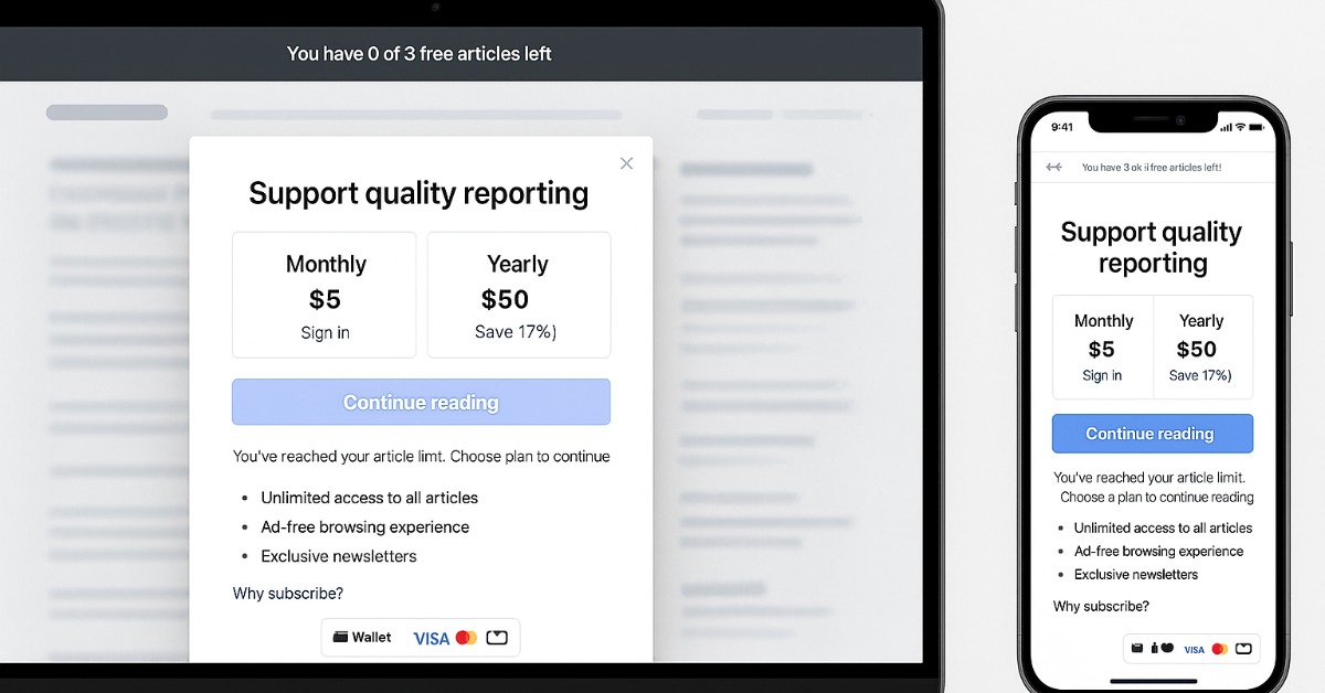 frontend paywall